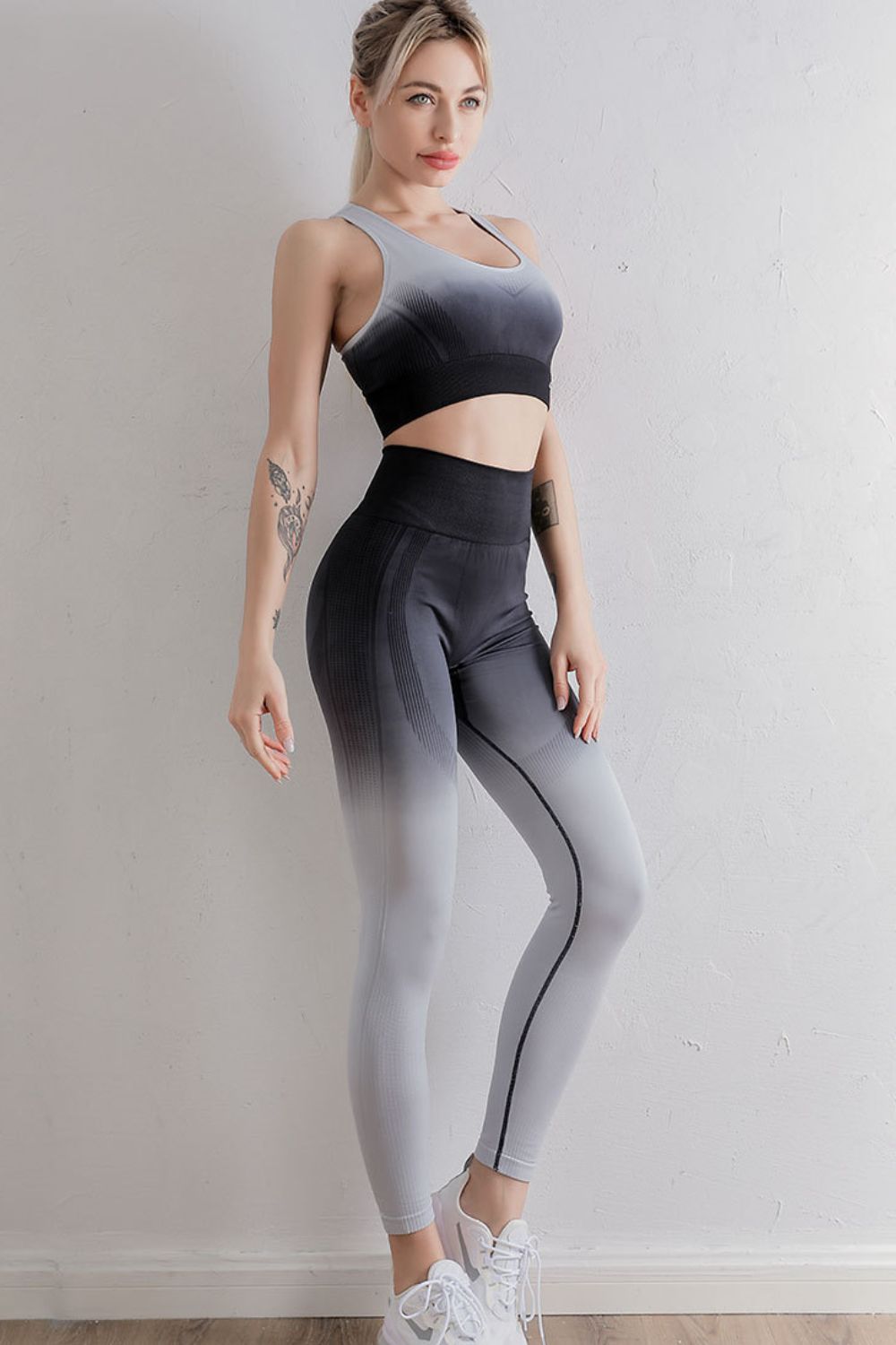 Gradient Sports Bra and Legging Combination SET