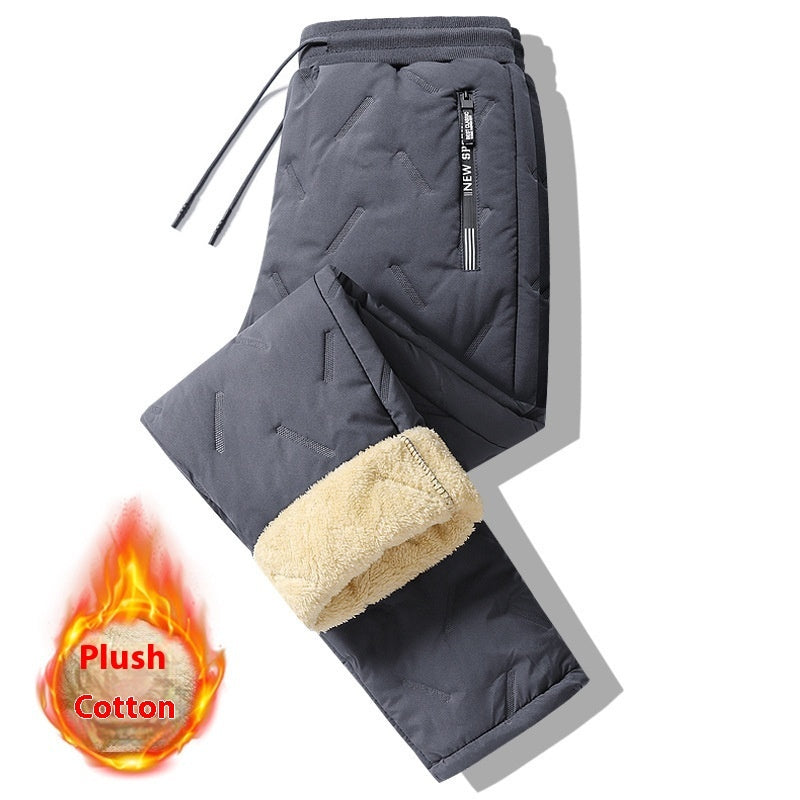 Lamb Wool Water Proof and Wind Proof Warm Cotton Pants