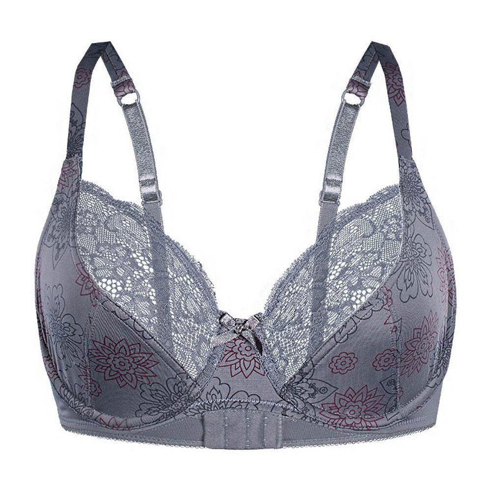 Sassa Pretty Floral Semi Sheer Lace Trim Demi Bra - MAGM Enterprises LLC