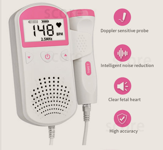 Fetal Heart Rate Monitor Home Pregnancy Baby Fetal Sound Heart Rate Detector - MAGM Enterprises LLC