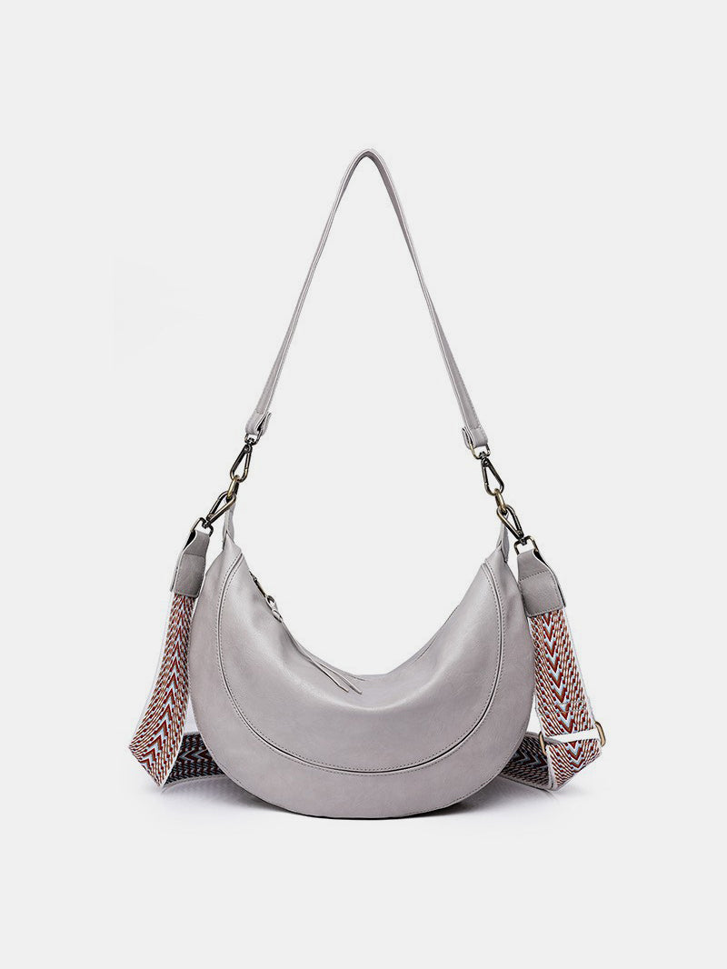 Chic & Versatile: PU Leather Crossbody Bag with Removable Strap