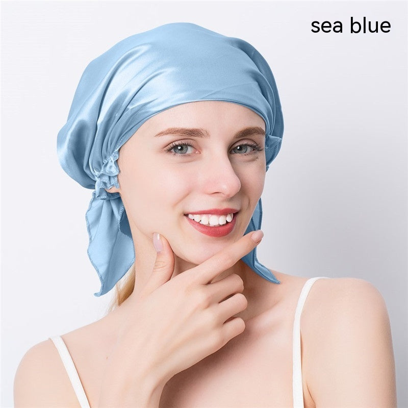 Women's Triangle Mulberry Silk Nightcap - Silk Bonnet for Women - MAGM Enterprises LLC