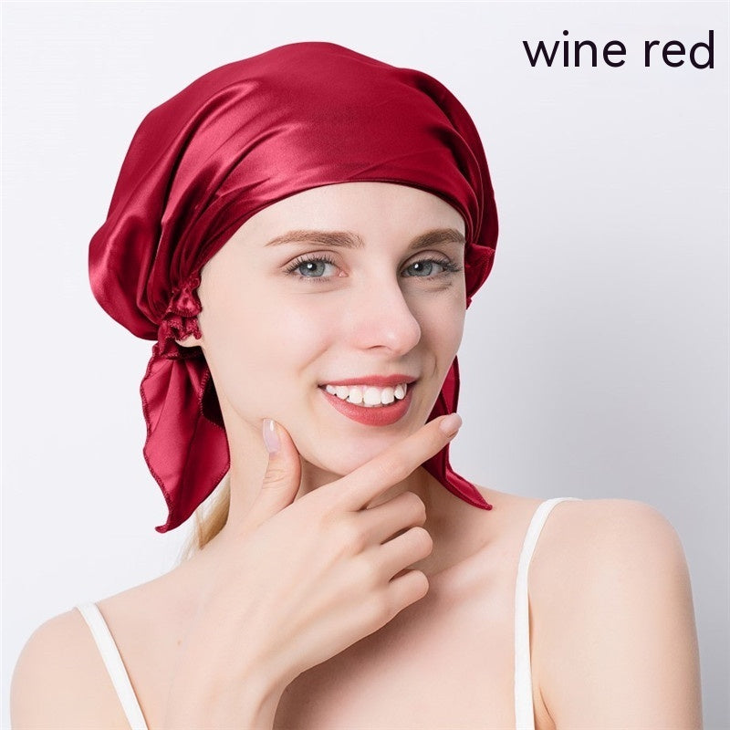 Women's Triangle Mulberry Silk Nightcap - Silk Bonnet for Women - MAGM Enterprises LLC