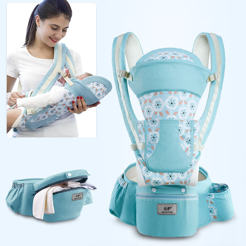 Ergonomic Baby Carrier Infant Baby Hipseat Carrier 3 In 1 Front Facing Ergonomic Kangaroo Baby Wrap Sling - MAGM Enterprises LLC