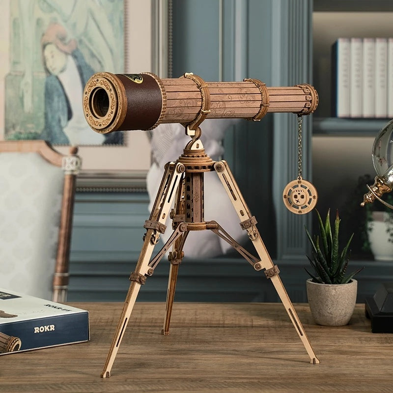 Robotime ROKR Monocular Telescope 3D Wooden Puzzle Game Assembly Toys