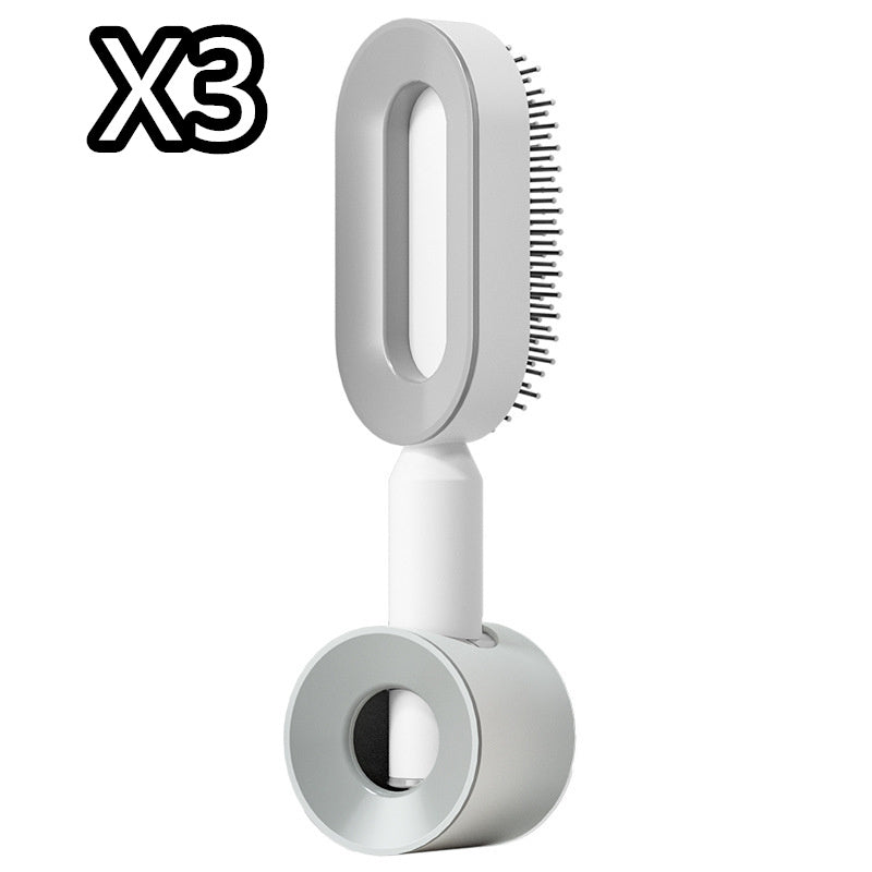 Self Cleaning Hair Brush For Women One-key Cleaning Hair Loss Airbag Massage Scalp Comb Anti-Static Hairbrush -Detangling hair brushes - Mag Max Mart