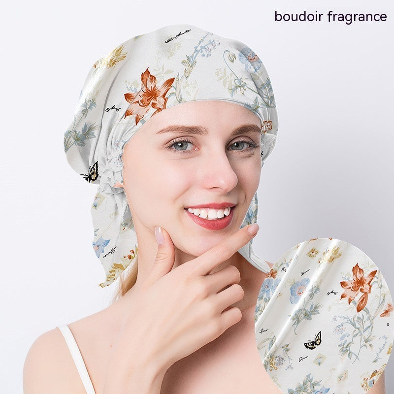 Women's Triangle Mulberry Silk Nightcap - Silk Bonnet for Women - MAGM Enterprises LLC