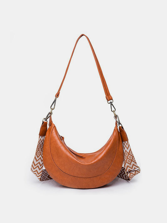 Chic & Versatile: PU Leather Crossbody Bag with Removable Strap