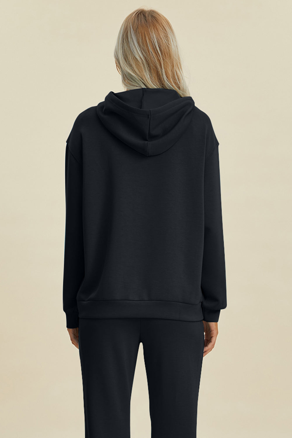 Cozy Comfort: Basic Bae Full Size Air Scuba Drawstring Hoodie with Kangaroo Pocket