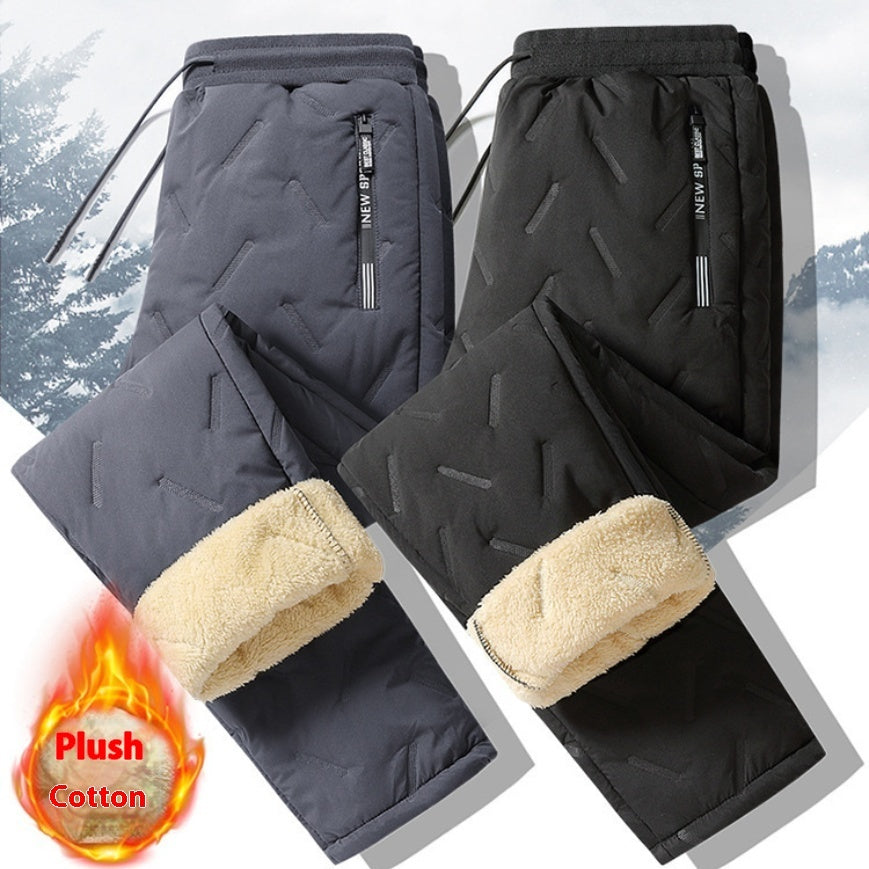 Lamb Wool Water Proof and Wind Proof Warm Cotton Pants