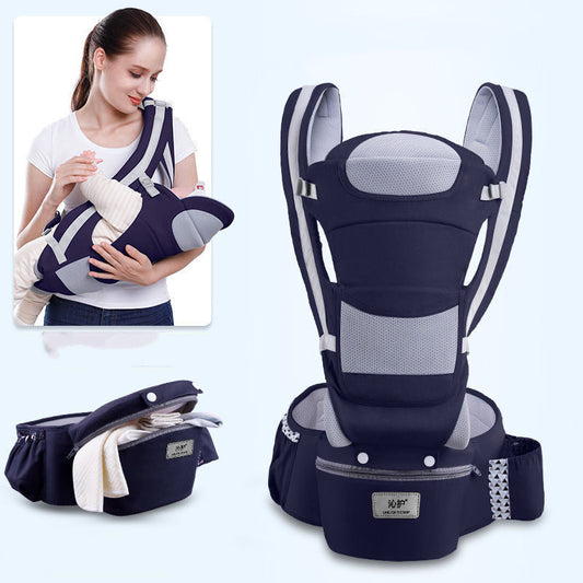 Ergonomic Baby Carrier Infant Baby Hipseat Carrier 3 In 1 Front Facing Ergonomic Kangaroo Baby Wrap Sling - MAGM Enterprises LLC