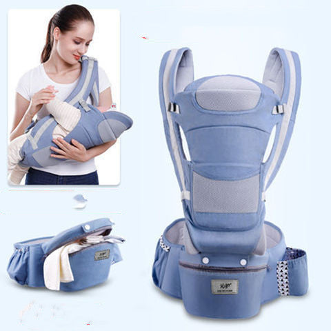 Ergonomic Baby Carrier Infant Baby Hipseat Carrier 3 In 1 Front Facing Ergonomic Kangaroo Baby Wrap Sling - MAGM Enterprises LLC