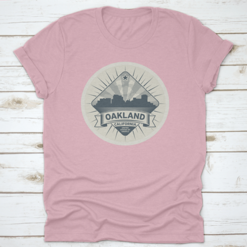 Architectural Stamp Of Oakland, USA T-Shirt for Men & Women - Unisex - Mag Max Mart