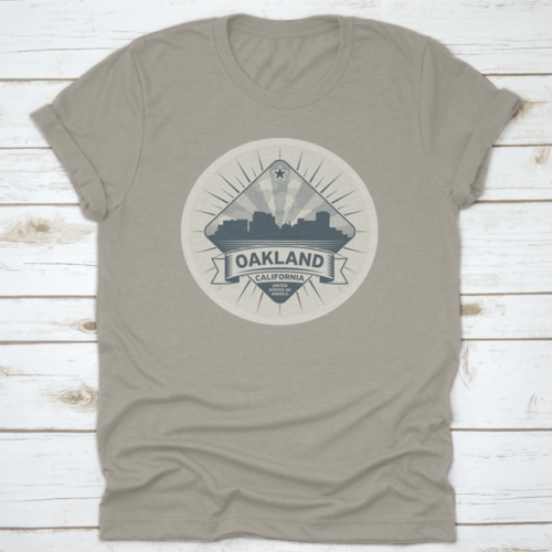 Architectural Stamp Of Oakland, USA T-Shirt for Men & Women - Unisex - Mag Max Mart