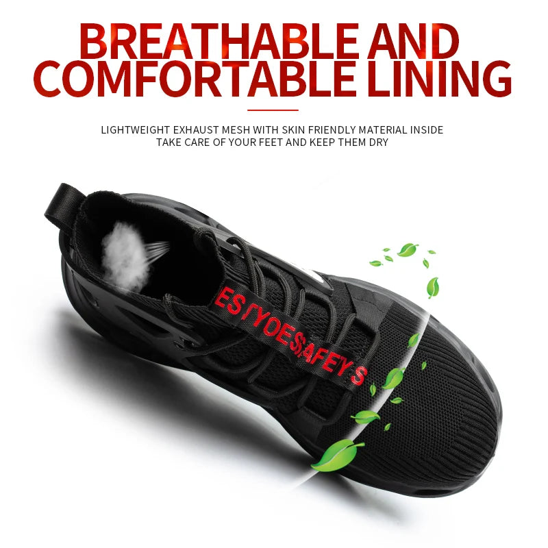 Breathable Men's Safety Shoes Waterproof SRA - MAGM Enterprises LLC