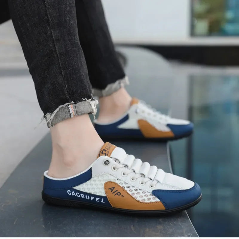 Designer Men Slippers Breathable Mens Shoes Trendy Bottom Casual - MAGM Enterprises LLC