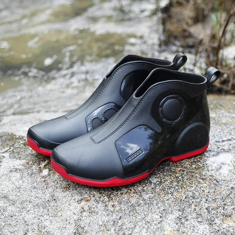 Brand Rain Boots for Men 2023 New Outdoor Non-slip Light Hiking Shoes - MAGM Enterprises LLC