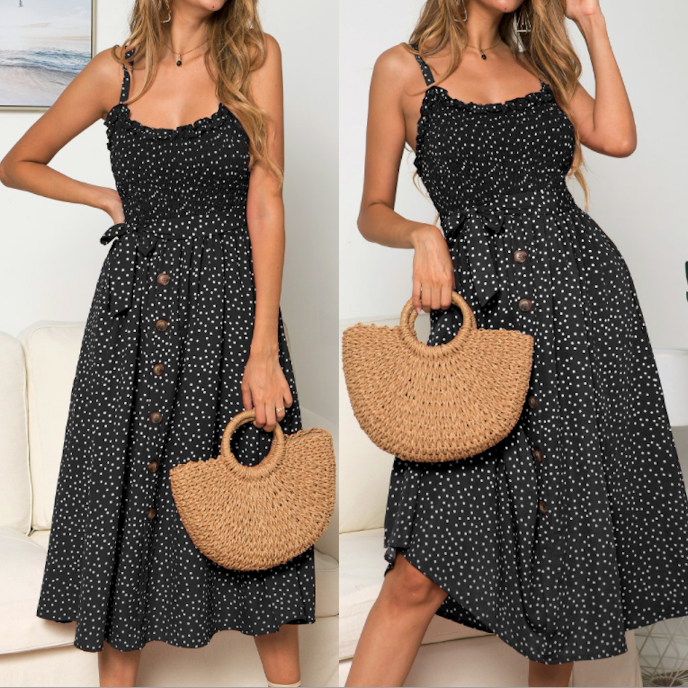 Long Maxi BLACK Both