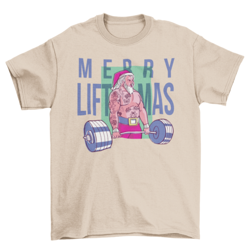 Merry liftmas tattoo T-shirt for MEN - Mag Max Mart