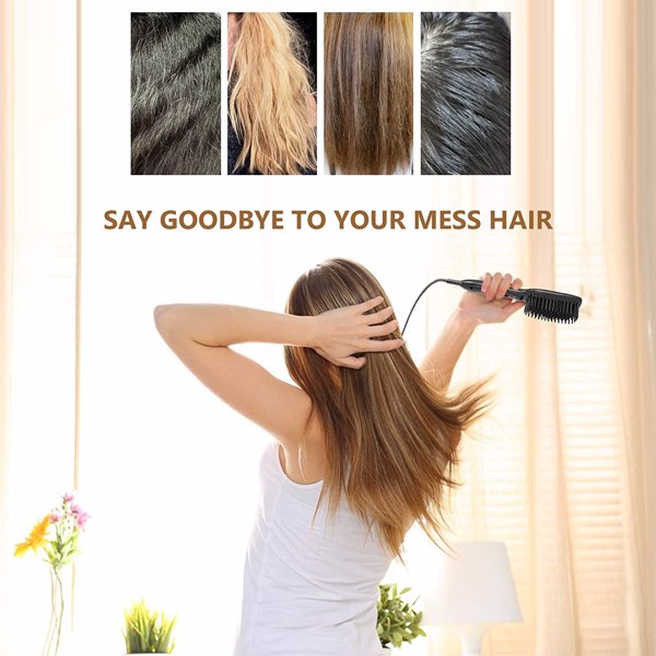 Hair Straightener Brush Hair Styler Electric Hot Comb - MAGM Enterprises LLC