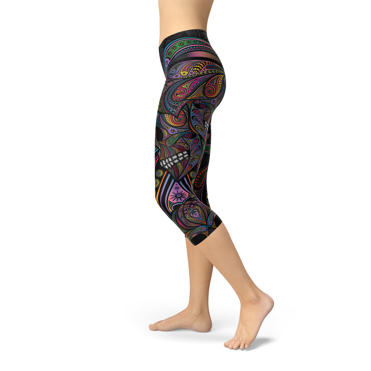 Womens Capri Leggings multi color - MAG MAX MART