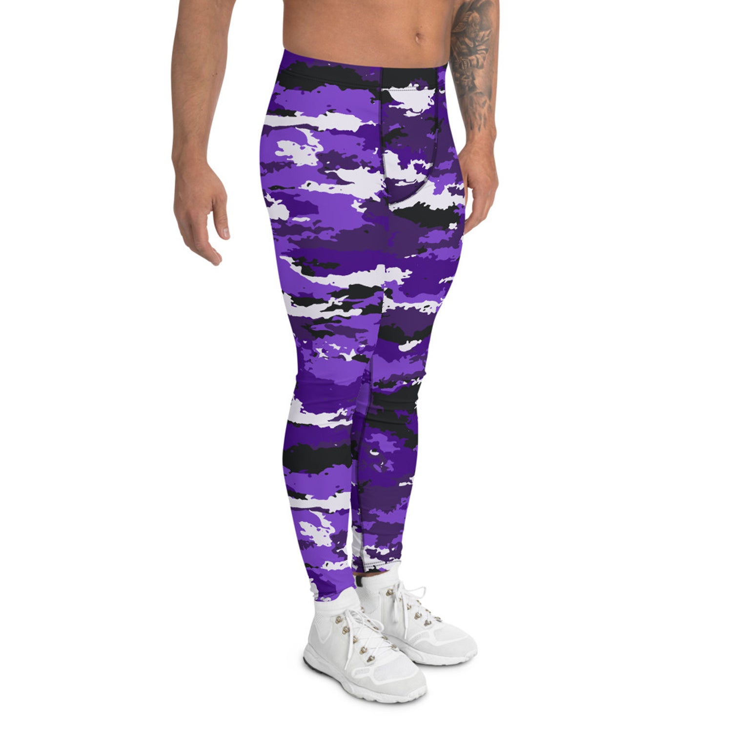 Purple Camo Leggings for Men - MAGM Enterprises LLC