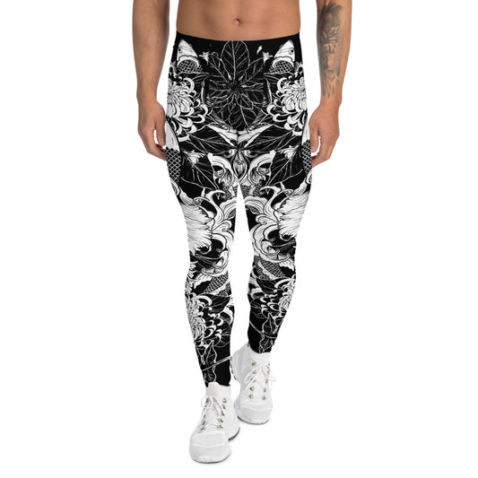 Koi Fish Tattoo Leggings for Men - MAGM Enterprises LLC