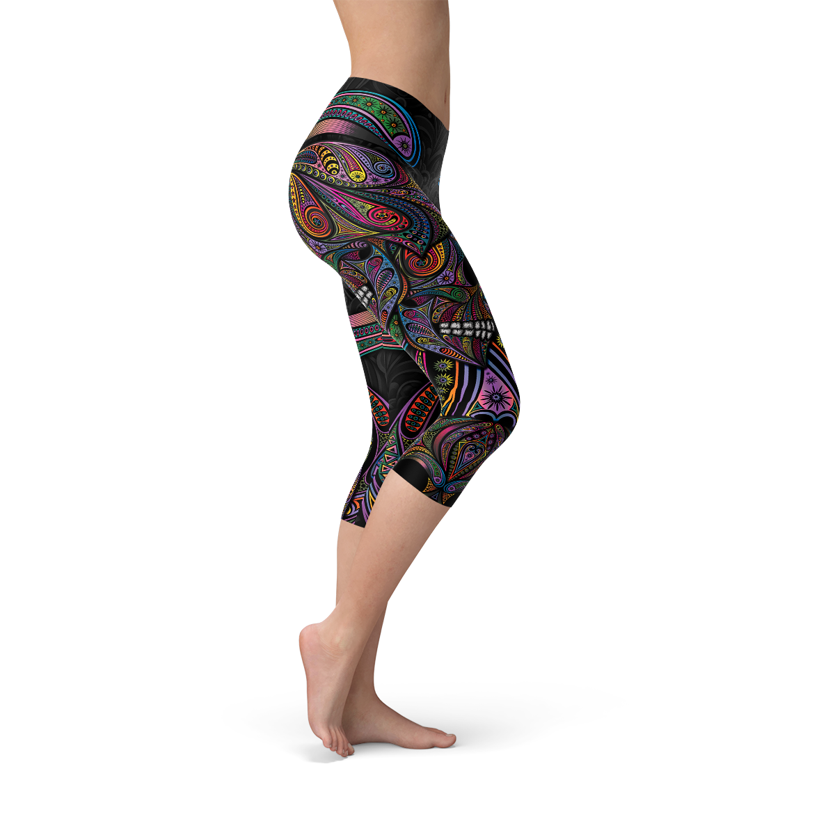 Womens Capri Leggings multi color - MAG MAX MART