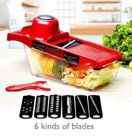 Stainless Steel 6 Blades Vegetable Slicer - Mag Max Mart