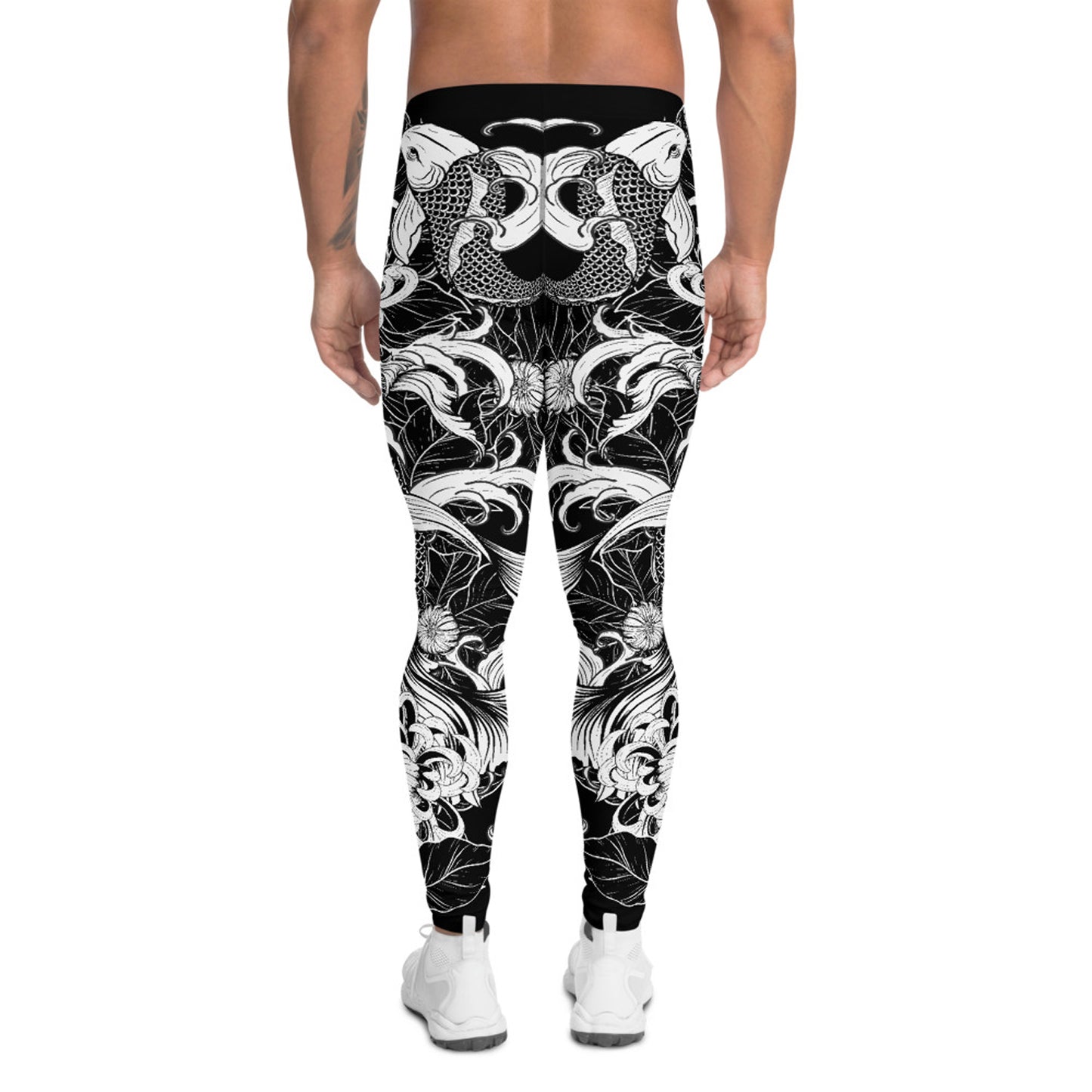 Koi Fish Tattoo Leggings for Men - MAGM Enterprises LLC