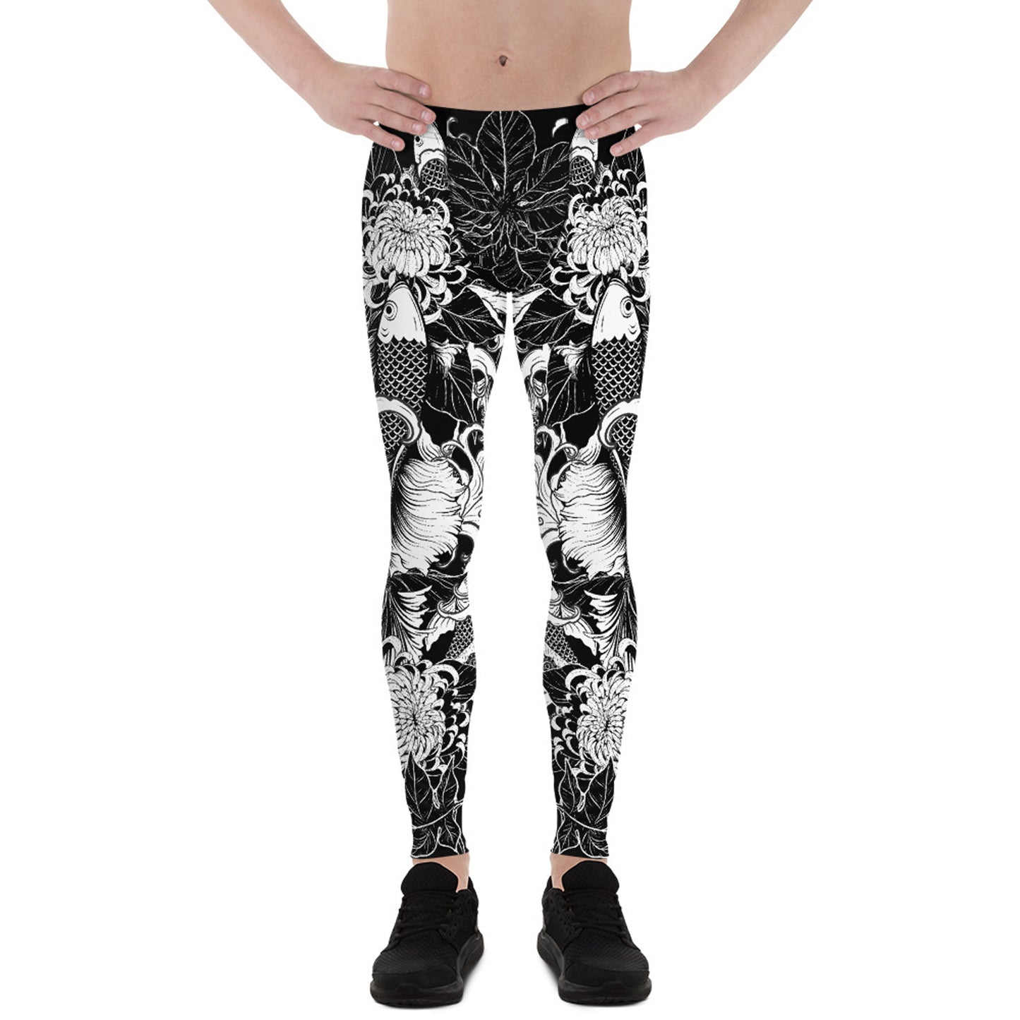 Koi Fish Tattoo Leggings for Men - MAGM Enterprises LLC