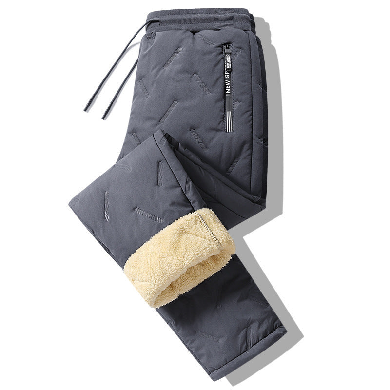 Lamb Wool Water Proof and Wind Proof Warm Cotton Pants