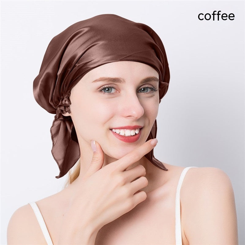 Women's Triangle Mulberry Silk Nightcap - Silk Bonnet for Women - MAGM Enterprises LLC