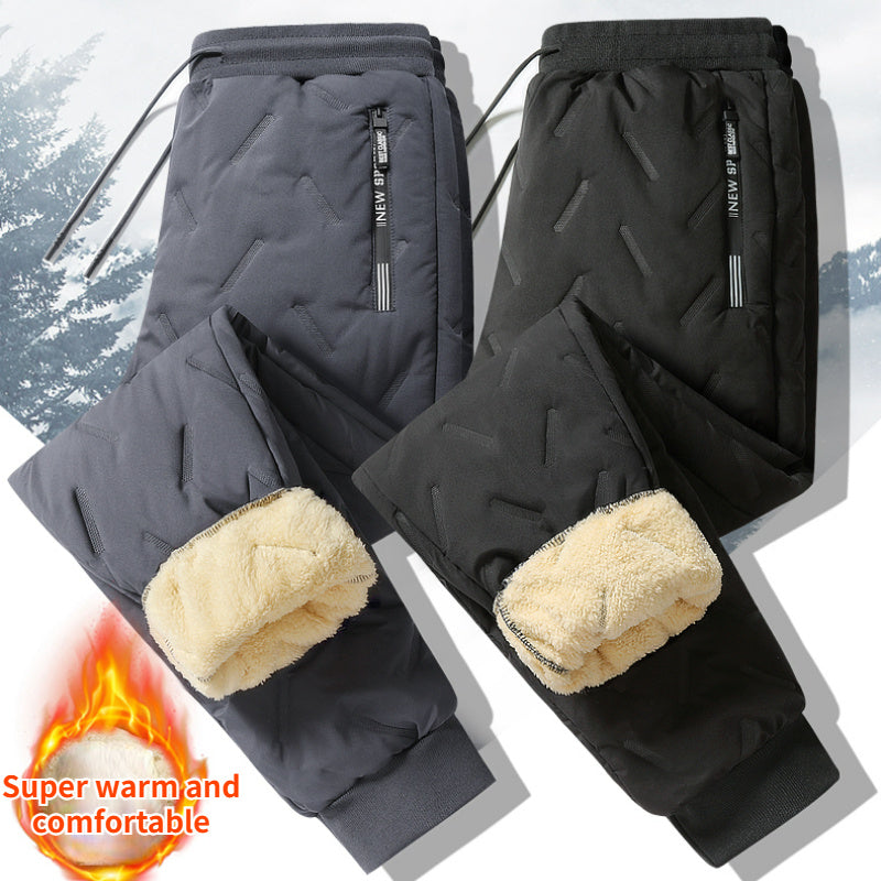 Lamb Wool Water Proof and Wind Proof Warm Cotton Pants