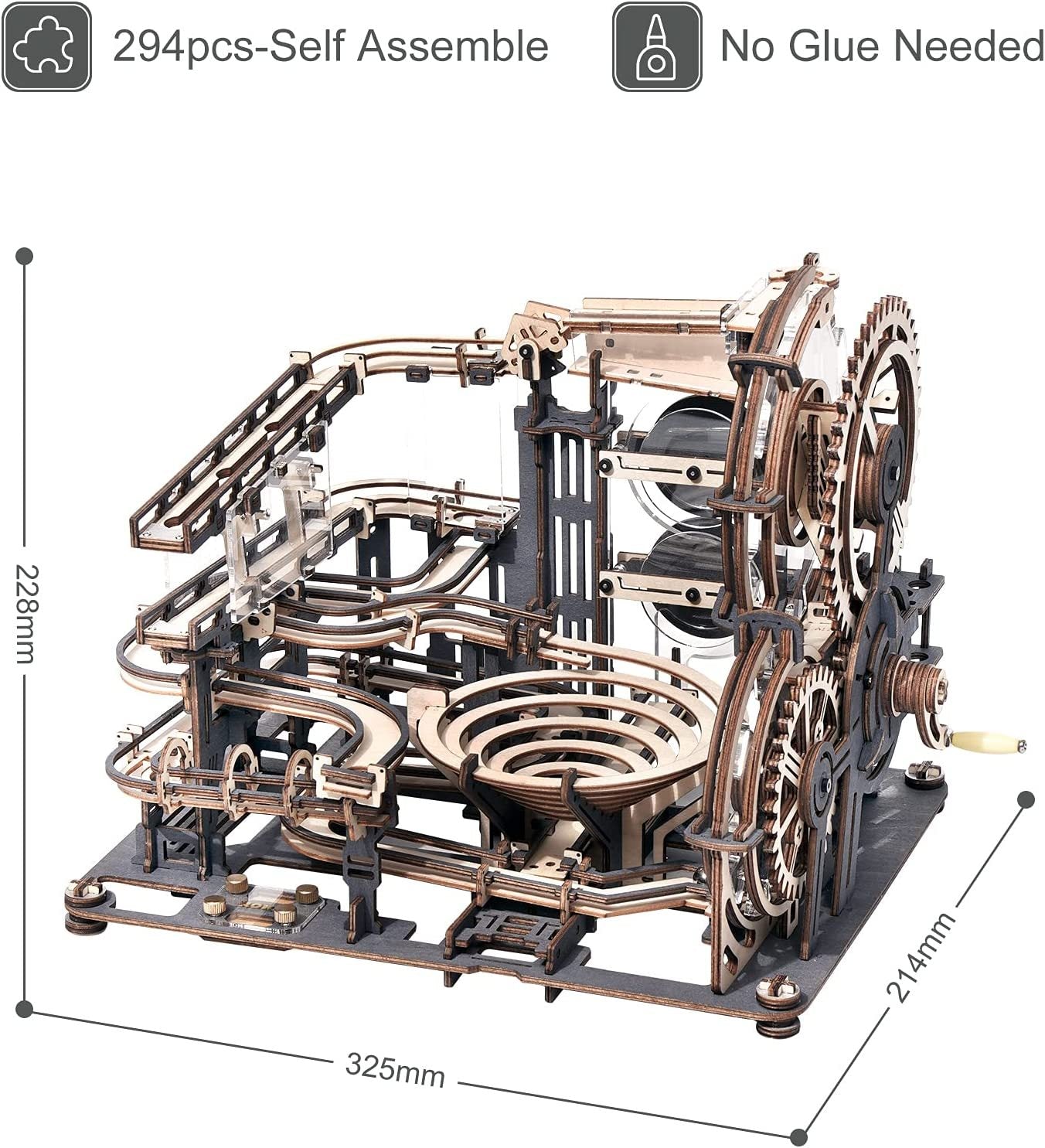 Robotime ROKR Marble Night City 3D Wooden Puzzle Games Assembly