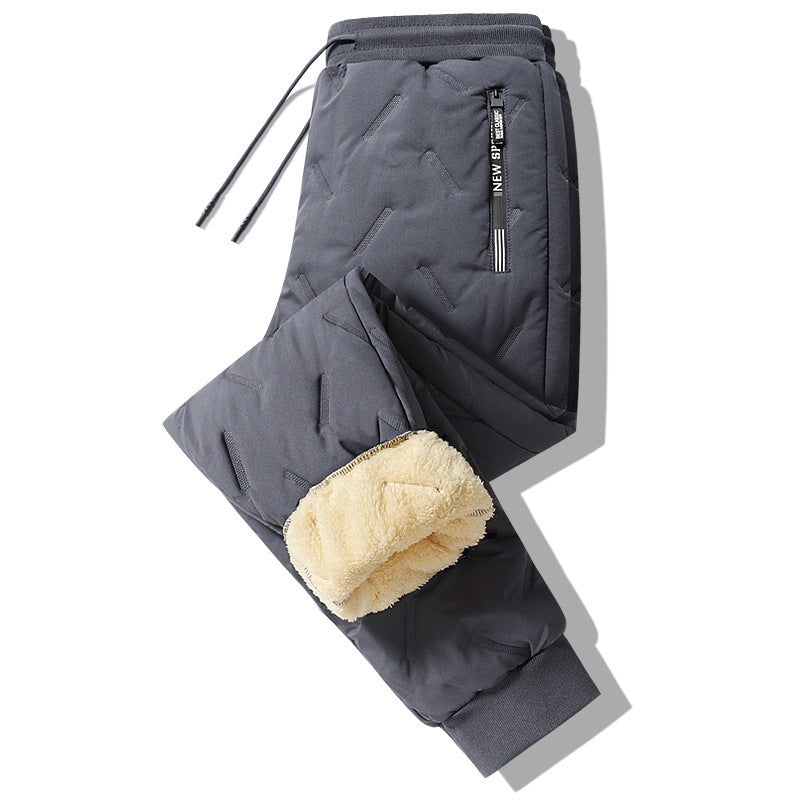 Lamb Wool Water Proof and Wind Proof Warm Cotton Pants