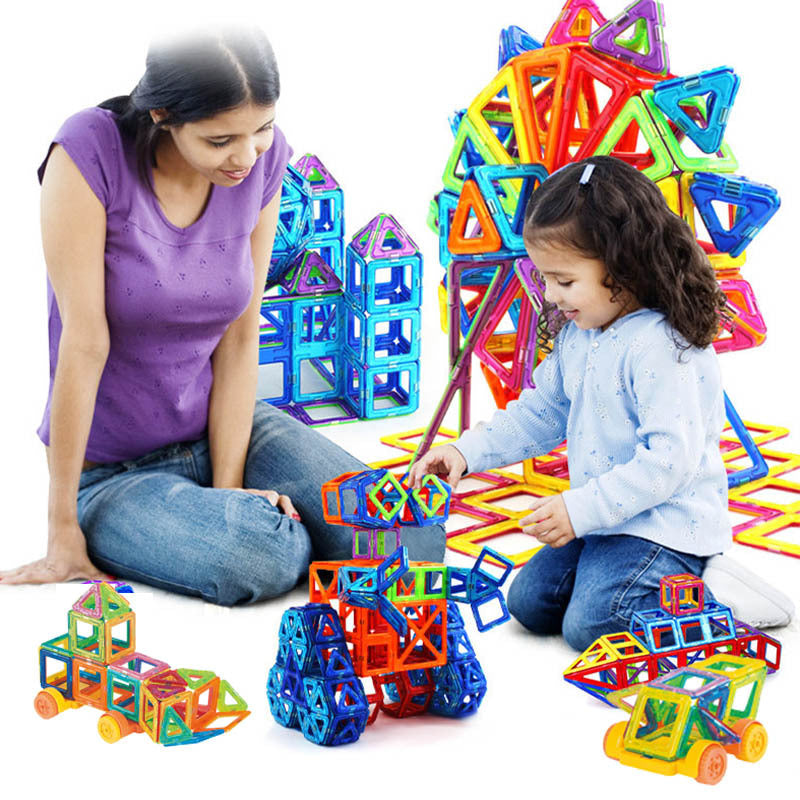 Magnetic Building Blocks DIY Magnets Toys For Kids Designer Construction Gift Sets