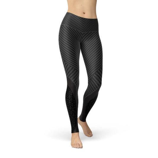 Womens Carbon Fiber Sports Leggings - Mag Max Mart